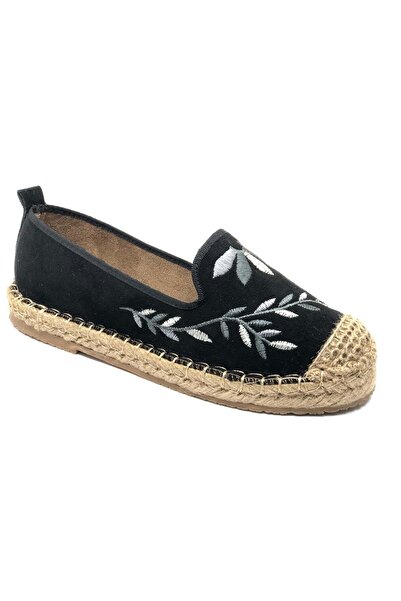 KOCAMANLAR Feles Espadril Women's Ballet Shoes Black