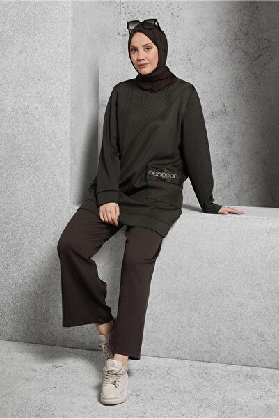 Alvina TAŞ DETAYLI EŞOFMAN TUNİK 45203