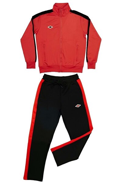 UMBRO Kcmn-0051 View Suit Men's Tracksuit Set Red