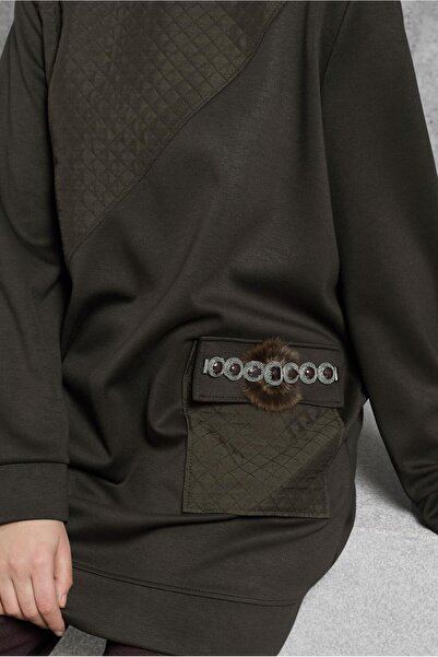 Alvina TAŞ DETAYLI EŞOFMAN TUNİK 45203