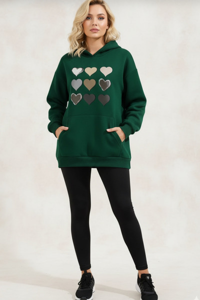 UNCİA OUTDOORS Hanorac oversize cu glugă unisex