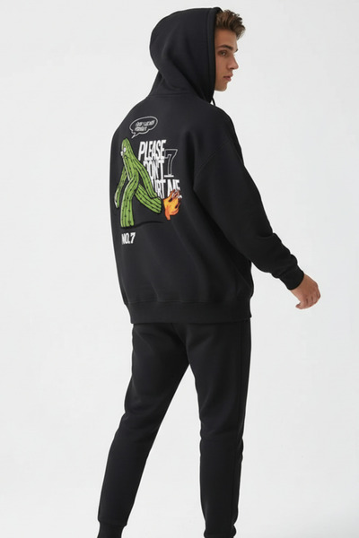 UNCİA OUTDOORS hanorac oversize unisex vengeance no7 cu glugă