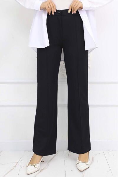 TRENDTESETTÜR Women's Black Palazzo Pants t 3403