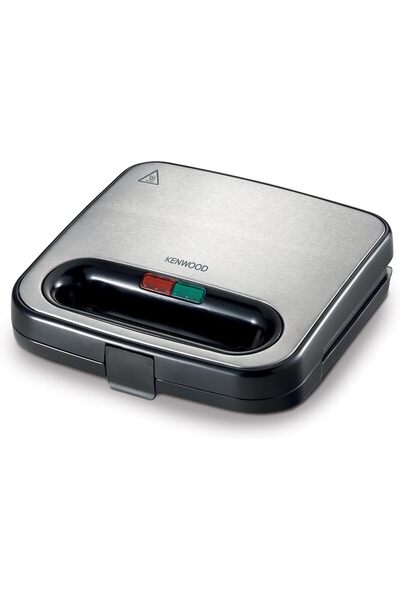 Kenwood Sandwich Maker SMM00.000SI Black/Silver – Non-Stick Plates, Toasties, Grills, Easy Cleaning