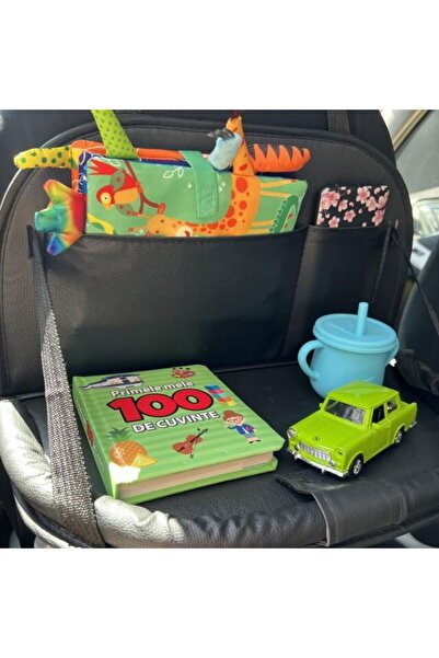 Empria Organizator scaun auto copii, impermeabil, Empria, 63x44.5 cm, Negru, protectie auto bebe