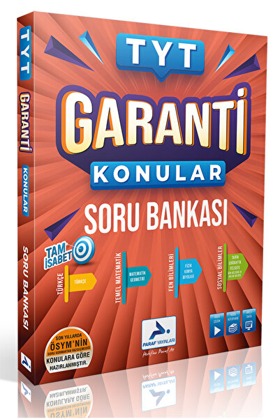 paraf yayınları Tyt Garanti Konular Soru Bankası