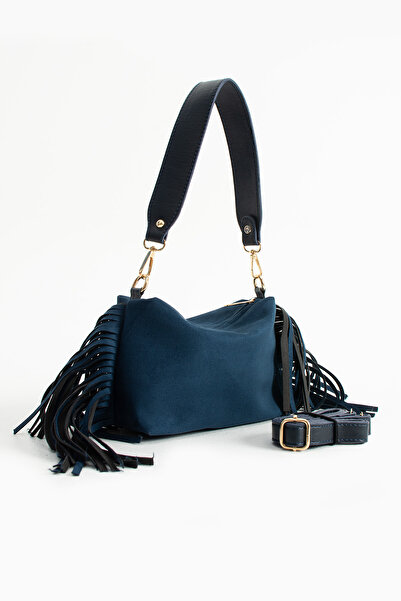 cocy-col GEANTĂ DE UMĂR DE DAMĂ ABELIA, ALBASTRU MARINE, DE PIELE DE VACĂ, CU...