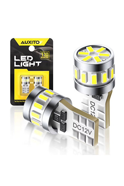 AUXITO Set 2 LED-uri Auto T10 W5W CANBUS Lumină Albă 6500K