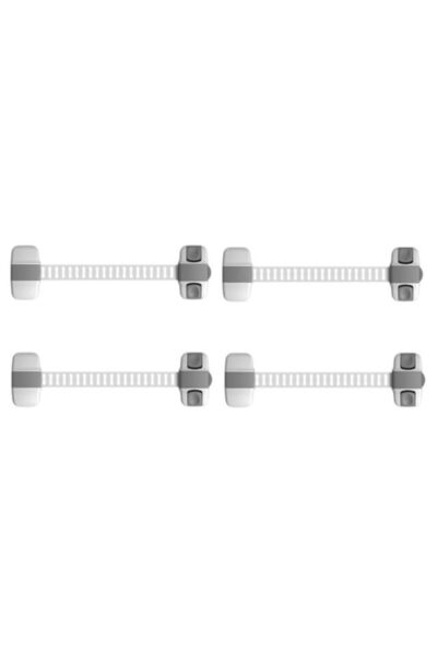 Empria Set 4 protectii flexibile si ajustabile pentru dulapuri, 20 x 5.5 cm, Gri, sigurante bebelusi