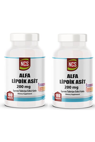 NCS L-carnitine Alpha Lipoic Acid Koenzim Q10 180 Tablet 2 Kutu