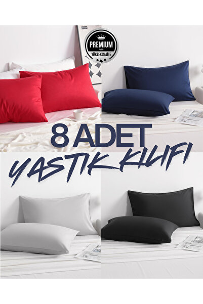 İz Home Touch Mix 2 |   8 Piece Cotton Pillowcase Set |   Model with Cover | ...