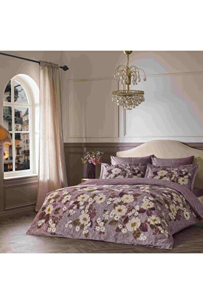 Linens Velour Pamuk Saten King Nevresim Takımı Pembe