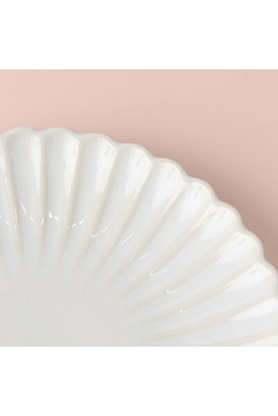 Linens Coral Pasta Tabağı 20,5 cm Ekru
