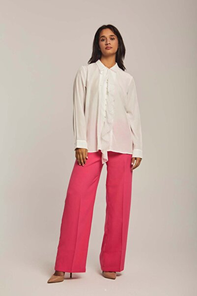 DALYDRESS بلوزة مكشكشة متوسطة الطول