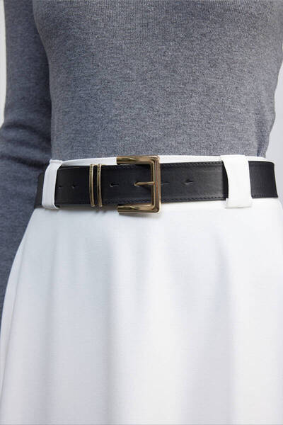 BE BLUE Ecru Volan Skirt