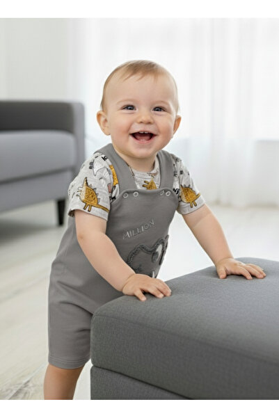 EYMİRGİYİM بدلة دينو مكونة من قطعتين للأطفال الأولاد من عمر 6 أشهر، و9 أشهر، ...