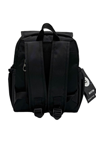 Bevitton Kadın Siyah Modern Su Geçirmez Kumaş Sırt Okul Çantası 5200