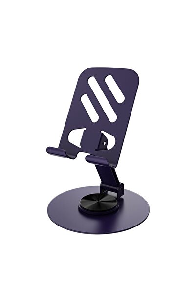 dalip Rotating Metal Foldable Phone & Tablet Stand, Dark Purple