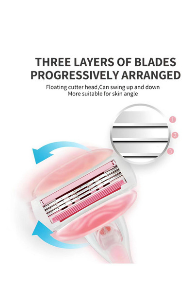 Venüs Gillette Venus Three-Blade Razor Refills with White Tea Scent – Pack of 3