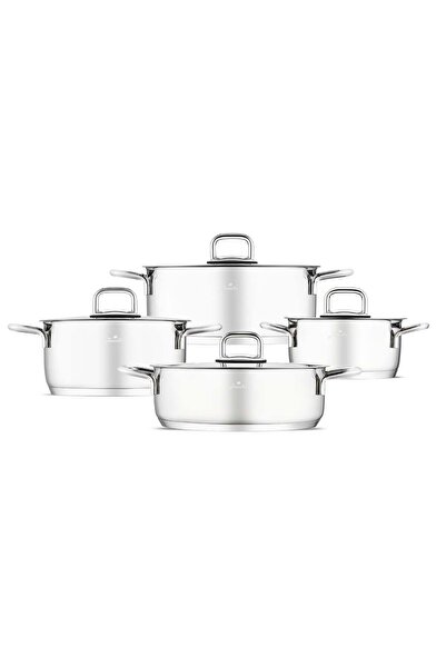 Jumbo Web New Myra 8 Parça Çelik Tencere Seti