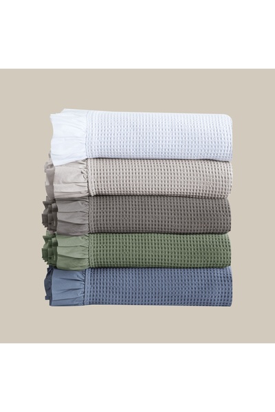 Linens Bsp Çİft Kişilik Yatak Örtüsü Seti Yeşil