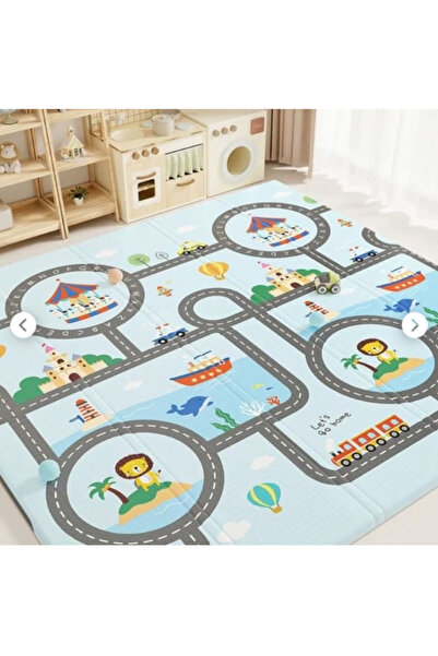 İnfant Hobby Best Friends Premium Katlanabilir Çif Taraflı Oyun Matı (ÖZEL KORUYUCU KENAR BİYELİ)