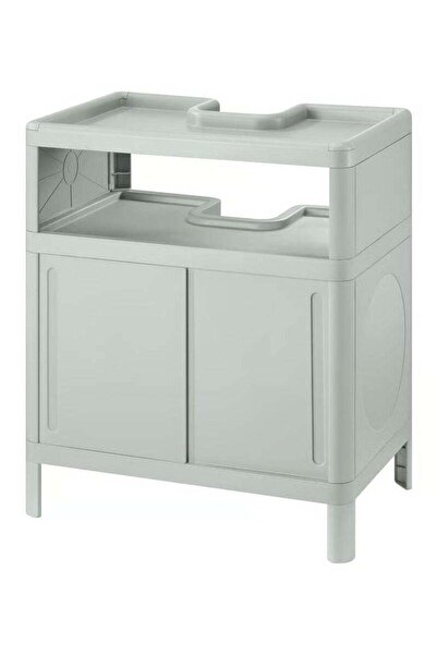 co arma Base cabinet for washbasin, with sliding doors/green, 50x33x57 cm