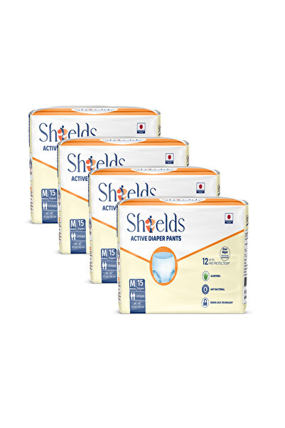 SHIELDS حفاضات نشطة للبالغين قابلة للسحب، فائقة الامتصاص، مانعة للتسرب، مقاس ...