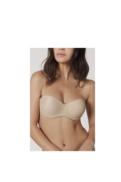 Orkide Women's Strapless Unpadded Bra Skin