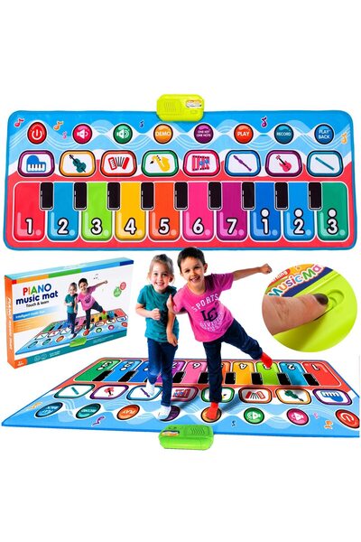 SOLTOY Covoras muzical interactiv si educativ pentru copii cu melodii 130 x 4...