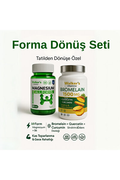 Walkers (Walkers Magnesium + Bromelain Dual Support Pack – Supports Energy, Muscle Comfort, and Metabolism)