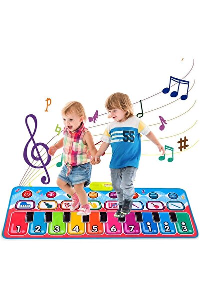 SOLTOY Covoras muzical educativ si interactiv pentru copii cu melodii 130 x 4...