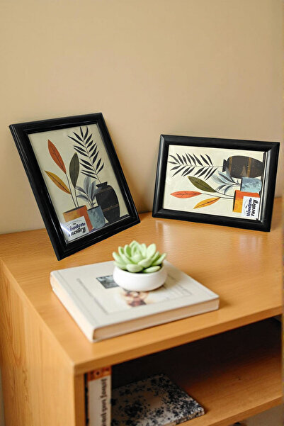 Wooden Factory Set of 6 15X21 Black Picture Frames – Modern and Stylish Designed Decorative Set