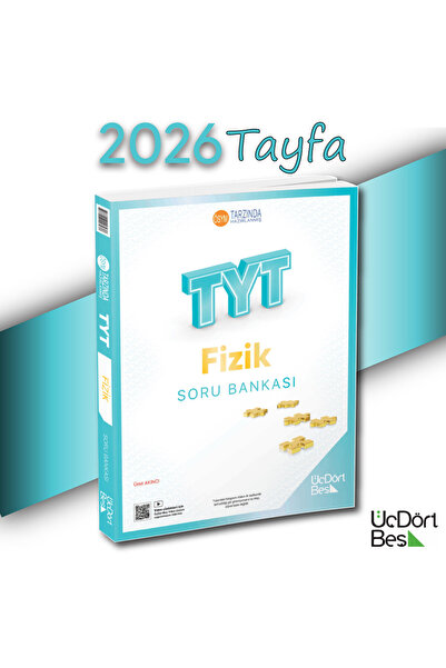 Üç Dört Beş Yayıncılık 345 Yayınları TYT Fizik Soru Bankası - Yeni Nesil Günc...