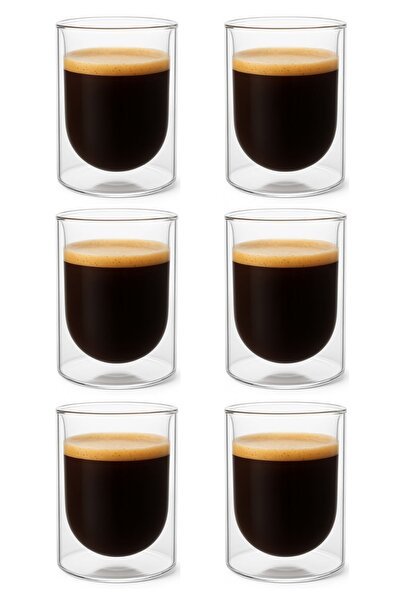 Kitchen Design Lab Çift Cidarlı Cam,Kahve,Latte,Ekspresso,Meşrubat 250 ML Bar...