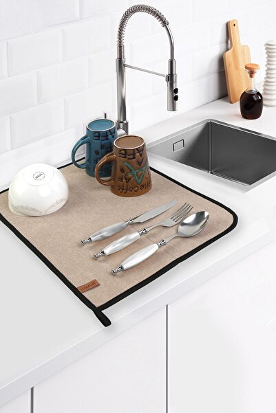 HAMUR Microfiber Bulasik Kurutma Mati Kurulama Bezi Kurutma Örtüsü Tezgah Üst...