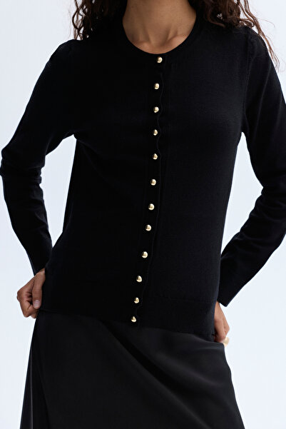 Mudo Crew Neck Knit Cardigan