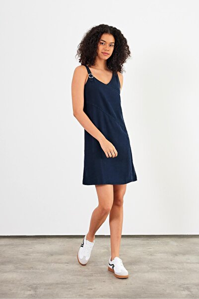 VENA Rochie de damă Angelica bleumarin cu ajustare normală din lyocell Jean