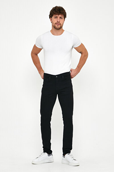 VENA Edward Black Slim Straight Jean Παντελόνι - Μαύρο