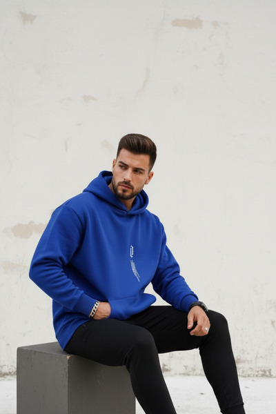 UNCİA OUTDOORS Оверсайз унісекс світшот з капюшоном і принтом