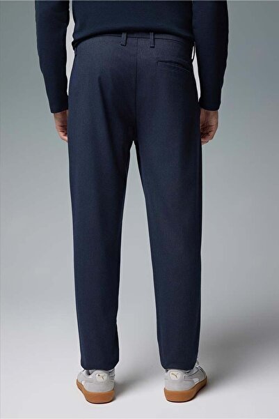 VENA Erkek Pilili Smart Pantolon-Lacivert