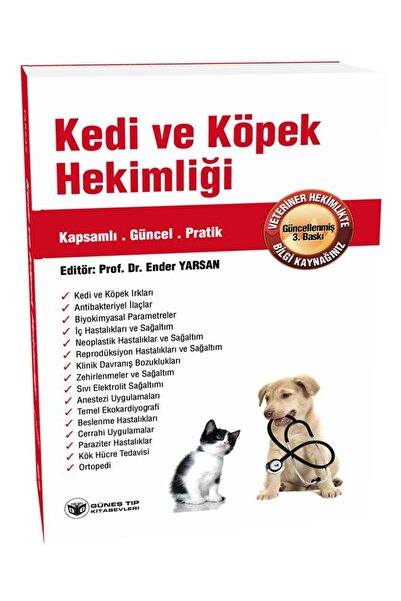 Güneş Tıp Kitabevleri Kedi Ve Köpek Hekimliği Güncellenmiş 3. Baskı