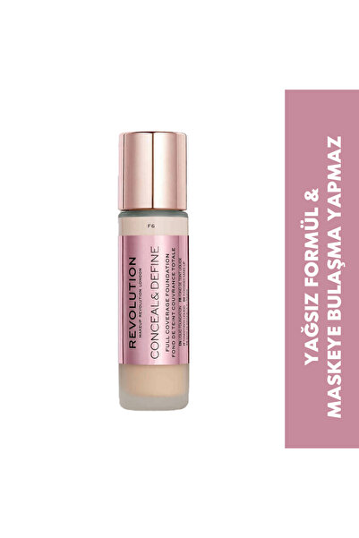 Revolution Conceal & Define Yağsız Fondöten F6