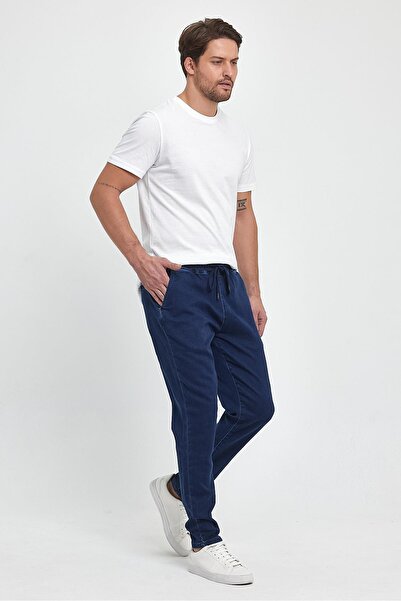 VENA Pantaloni de jeans slim cu talie elastică David albastru închis - albastru închis