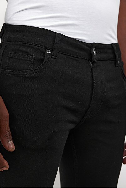 VENA Παντελόνι Teos Black Skinny Jean - Μαύρο