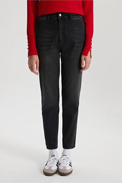 VENA Norah Black Women's Jeans - Elastic Waist (Lyocell) ™