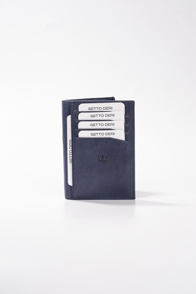 Getto Deri Elenore Hakiki Deri Kişiye Özel İsim Baskıslı Cüzdan