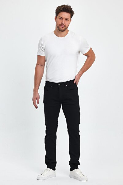 VENA Джинси Edward Slim Straight Renkli - Чорні