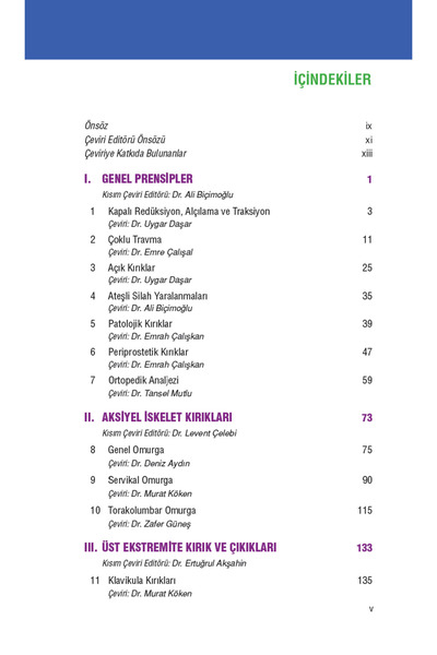 Güneş Tıp Kitabevleri Kırık Ve Çıkıklar El Kitabı