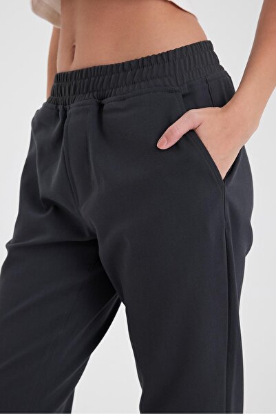 VENA Alian Beli Lastikli Smart Pantolon-Antrasit